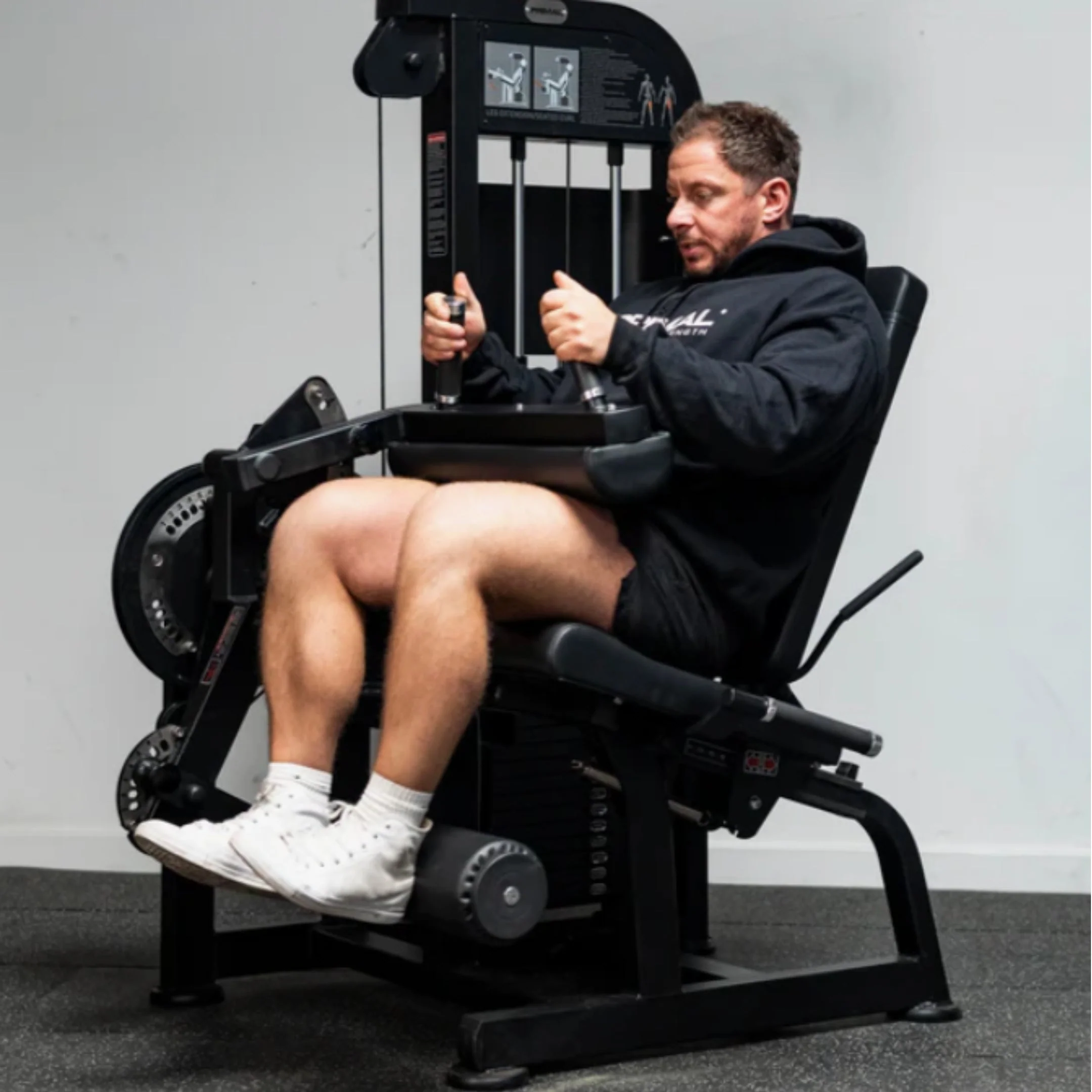 Primal Performance Series 125kg Pin-Select Dual - Seated Leg Ext/Leg Curl - Image 4